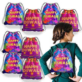 Load image into Gallery viewer, Happy Diwali Backpack - 40.5cm x 35cm x 31cm
