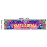 Load image into Gallery viewer, Happy Diwali Table Runner - 180cm x 30cm
