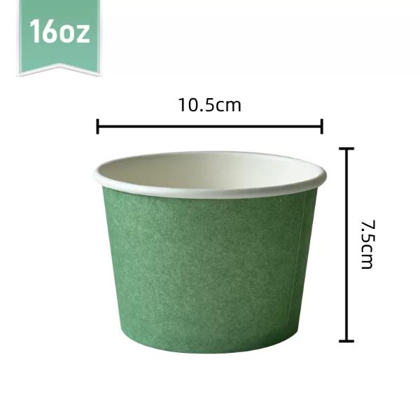 12 Pack Sage Paper Tubs - 16oz