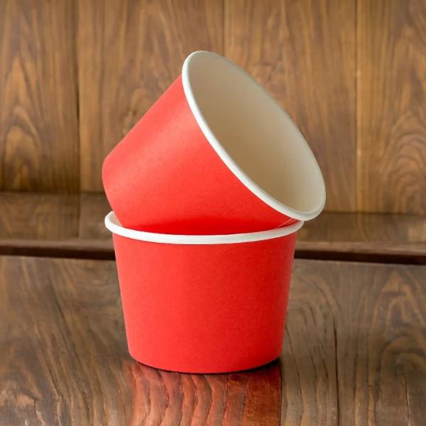 12 Pack Red Paper Tubs - 16oz