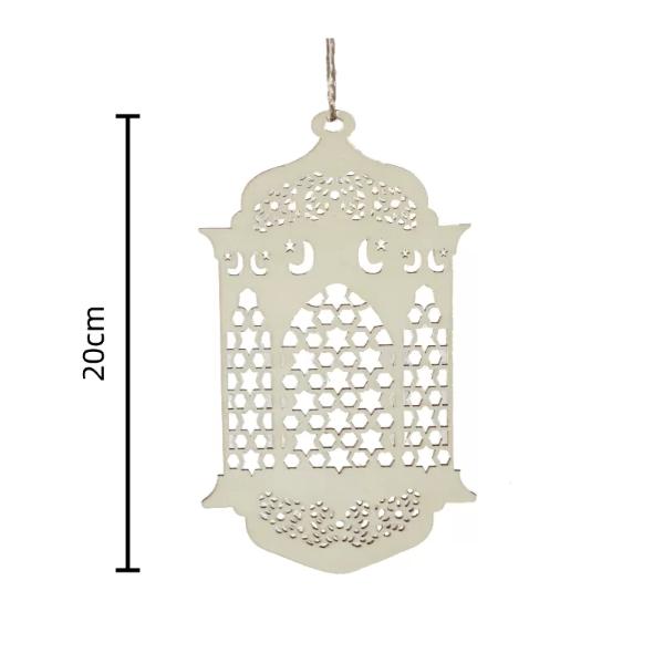 Wooden Lantern Ornament - 20cm