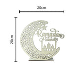 Load image into Gallery viewer, Ramadan Mubarak Wooden Ornament - 20cm
