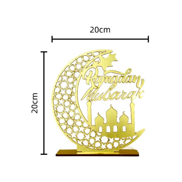 Ramadan Mubarak Table Centrepiece - 20cm