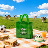 Load image into Gallery viewer, Green Soccer Gift Bag - 22cm x 11cm x 23cm
