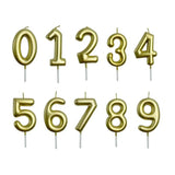 Load image into Gallery viewer, Metallic Gold Number 9 Candle Cake Topper - 3.8cm x 6cm
