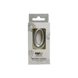 Load image into Gallery viewer, Metallic Silver Number 0 Candle Cake Topper - 3.8cm x 6cm
