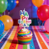 Load image into Gallery viewer, Happy Birthday Candle - 6.9cm x 5.2cm
