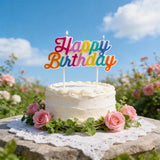 Load image into Gallery viewer, Happy Birthday Cake Topper Candle - 11.5cm x 5.5cm
