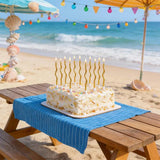 Load image into Gallery viewer, 6 Pack Metallic Gold Curved Candles - 12cm

