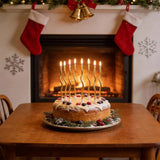 Load image into Gallery viewer, 6 Pack Metallic Gold Curved Candles - 12cm
