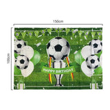 Load image into Gallery viewer, Football Happy Birthday Backdrop - 150cm x 100cm
