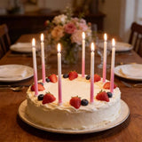 Load image into Gallery viewer, 12 Pack Pink Gradient Candles - 15cm
