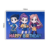 Load image into Gallery viewer, Kpop Happy Birthday Banner - 150cm x 100cm
