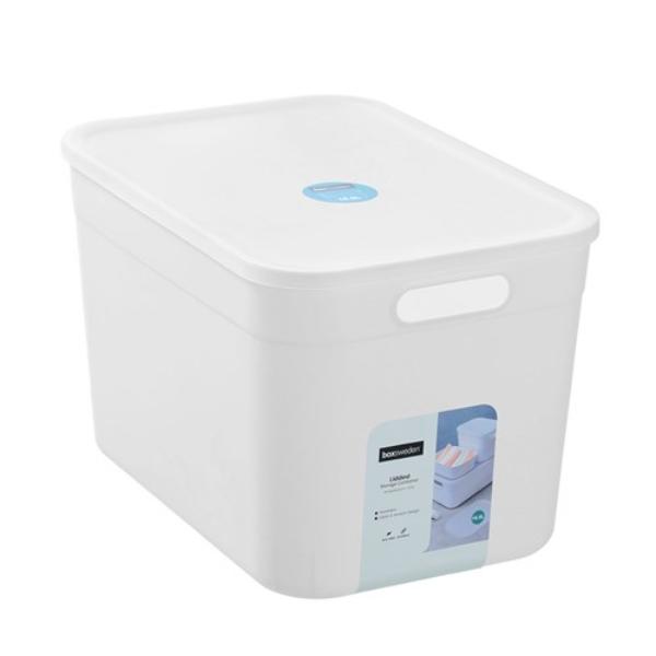 16.5L Lidded Storage Container - 35.5x25x23cm