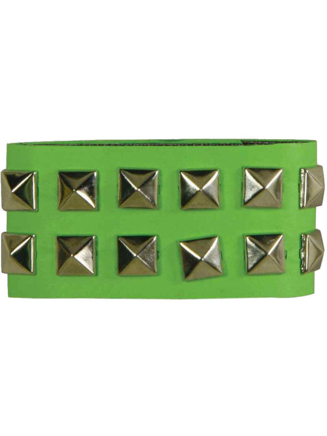 Neon Green Double Stud Wristband