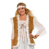 Load image into Gallery viewer, Hippie Faux Fur Trimmed Vest
