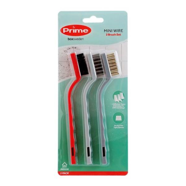 3 Pack Mini Wire Brush Set