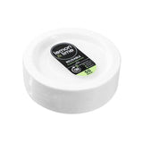 Load image into Gallery viewer, 50 Pack White Reusable Plastic Side Plate - 18cm
