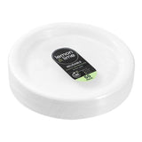 Load image into Gallery viewer, 50 Pack White Reusable Plastic Dinner Plate - 25.5cm
