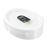 Load image into Gallery viewer, 50 Pack White Reusable Oval Plate - 31cm

