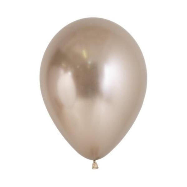 18 Pack Reflex Champagne Balloons - 30cm