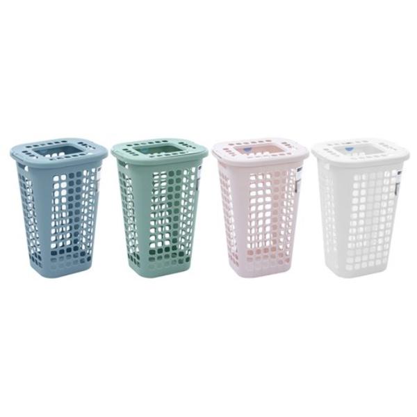 58L Washday Laundry Hamper With Lid - Assorted 63cm