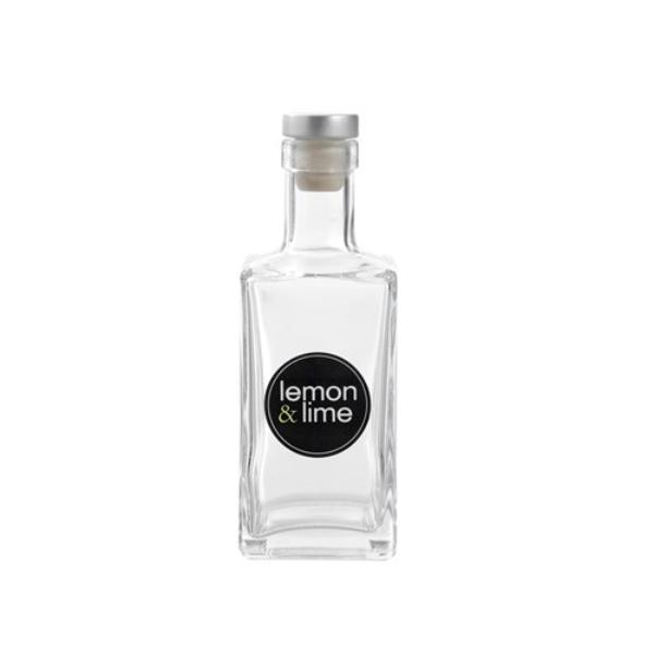 Verre Square Glass Bottle With Lid - 270ml