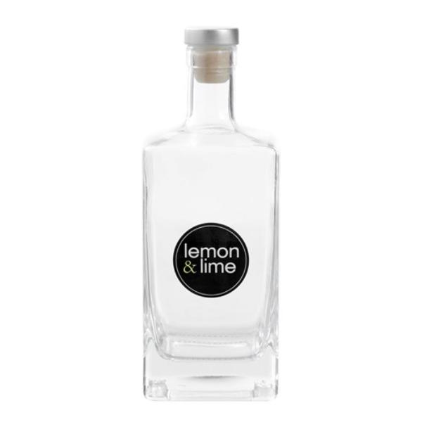 Verre Square Glass Bottle With Lid - 520ml