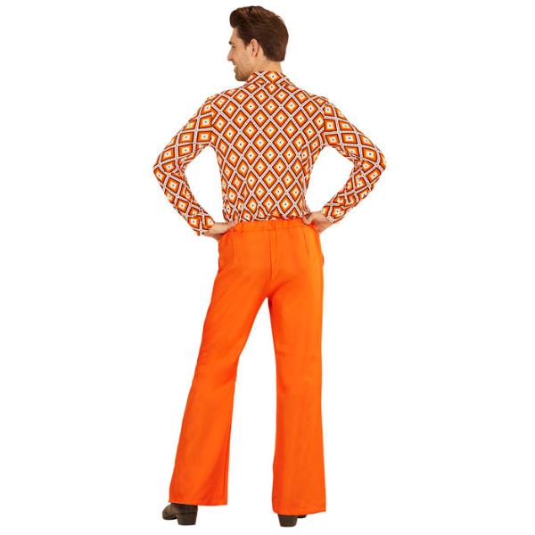 The 70s Groovy Style Oragne Pants - Small - Medium
