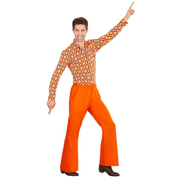 The 70s Groovy Style Oragne Pants - Small - Medium