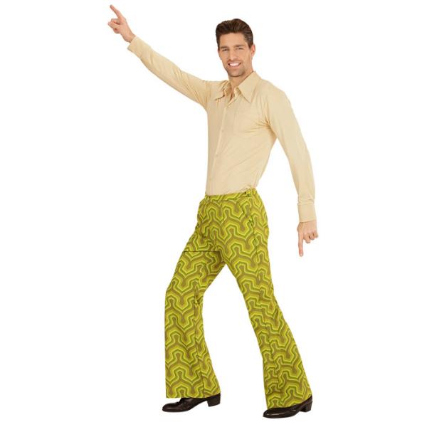 The 70s Groovy Style Wallpaper Pants - Large - X Large