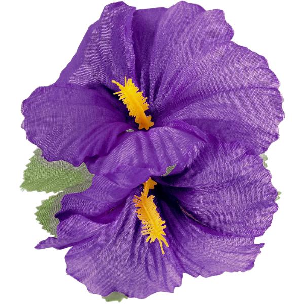 2 Pack Purple Hibiscus Hair Clip