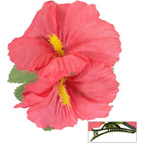 Load image into Gallery viewer, 2 Pack Pink Hibiscus Flowers Hair Clip

