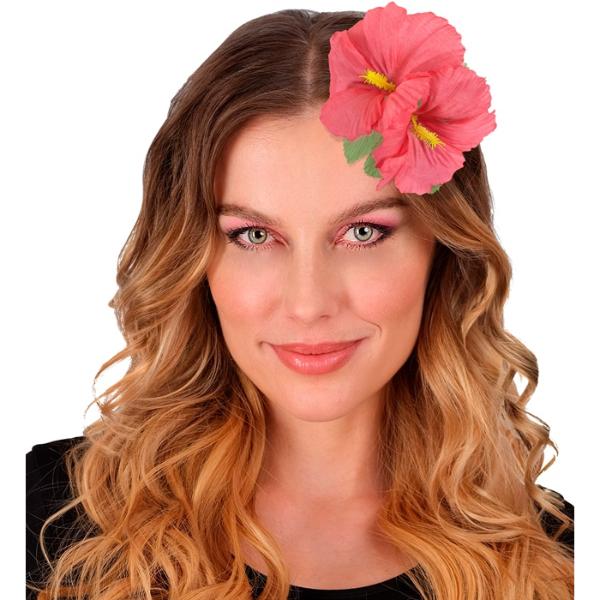2 Pack Pink Hibiscus Flowers Hair Clip
