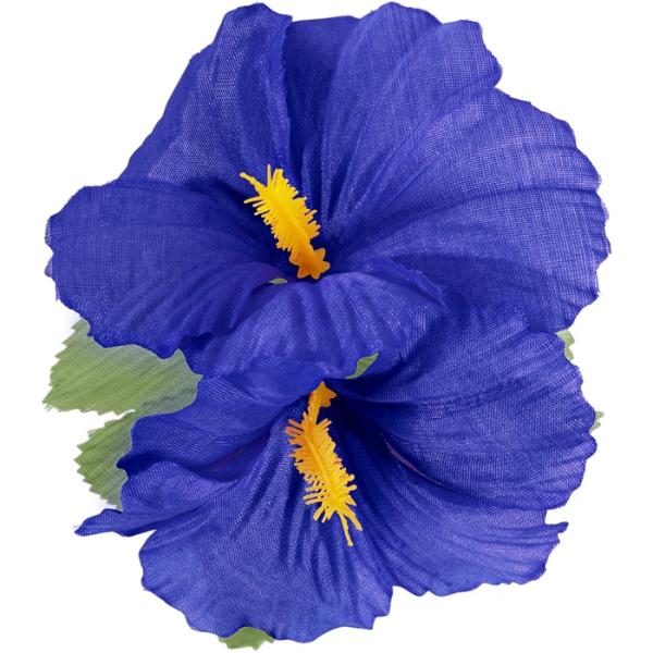 2 Pack Blue Hibiscus Flowers Hair Clip