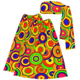 Load image into Gallery viewer, The 70s Groovy Style Yellow Circles Headband &amp; Leg Warmers
