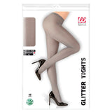 Load image into Gallery viewer, Shimering Silver 40 Denier Pantyhouse - X Large
