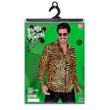 Load image into Gallery viewer, Gold Animalier Party Fashion Shirt - Large - X Large
