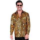 Load image into Gallery viewer, Gold Animalier Party Fashion Shirt - XX Large
