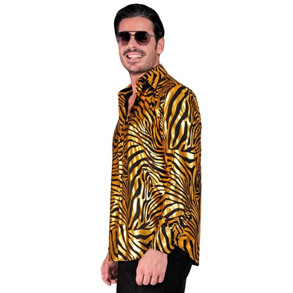 Gold Animalier Party Fashion Shirt - XX Large
