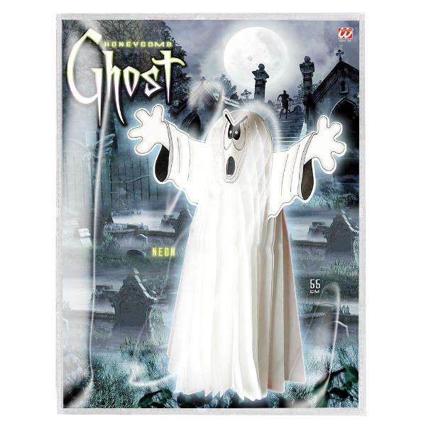Neon Honeycomb Ghost Decor - 55cm