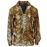 Load image into Gallery viewer, The 70s Disco Style Golden Waves Shirt - Medium - Large
