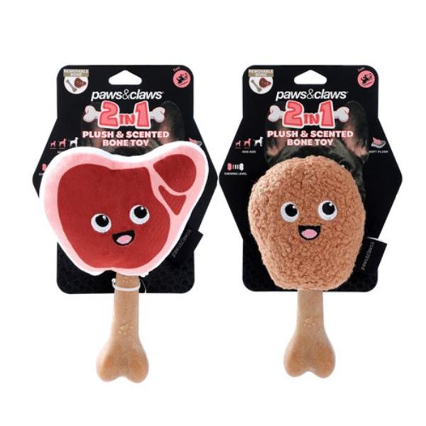 Plush & Scented Bone Toy - Assorted