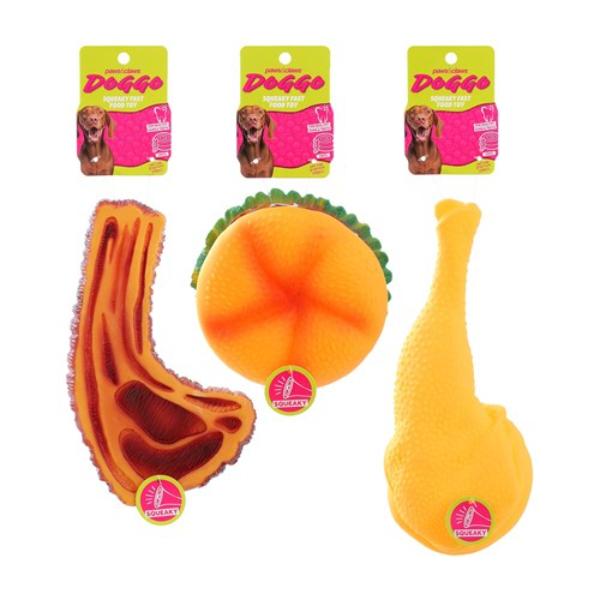 Large Fastfood Dog Chew Toy - Assorted