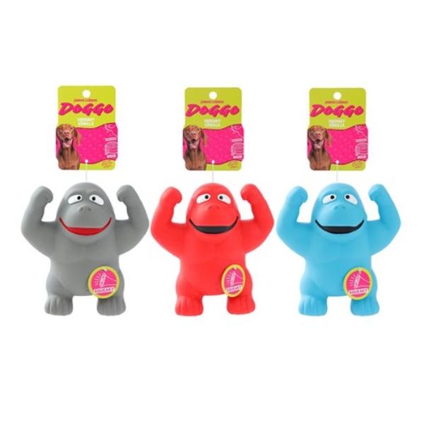 Squeaky Gorilla Rubber Latex Toy - Assorted
