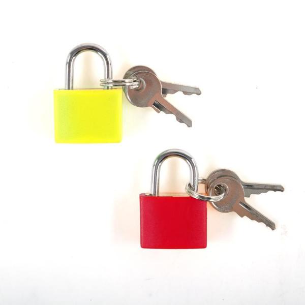 2 Pack Neon Coloured Padlock - 20mm