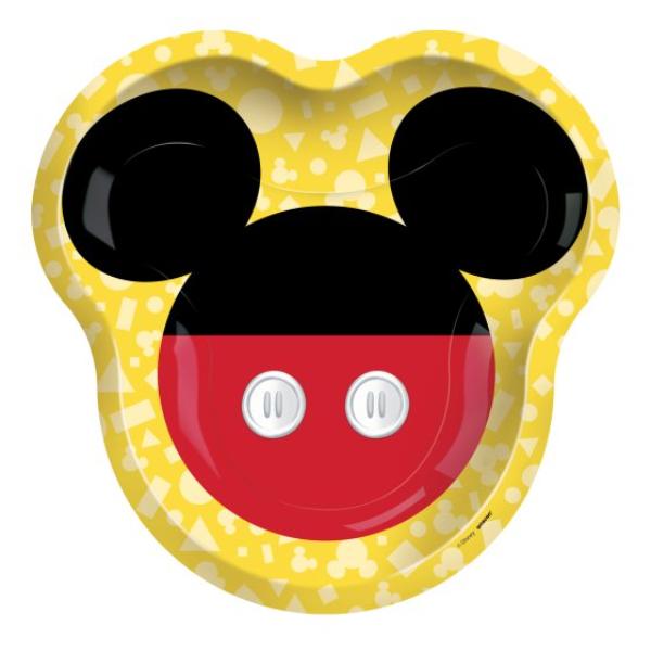 8 Pack Mickey Mouse Forever Paper Plates - 23cm