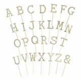 Load image into Gallery viewer, Gold Letter Cake Topper - U
