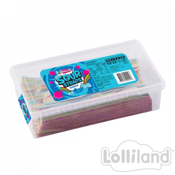 Rainbow Sour Straps - 1kg