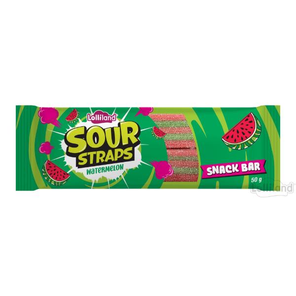 Sour Straps Watermelon Snack Bar - 50g